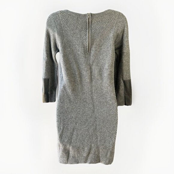 Club Monaco Cashmere/Wool/Leather Blend Knit Sweater Dress Size Small Petite - Picture 2 of 9